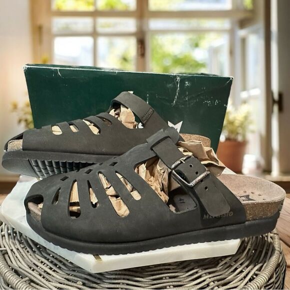 MEPHISTO Hedina Women's Leather Perforated Molded Cork Footbed Mule Sandal EU 41 - Picture 9 of 16